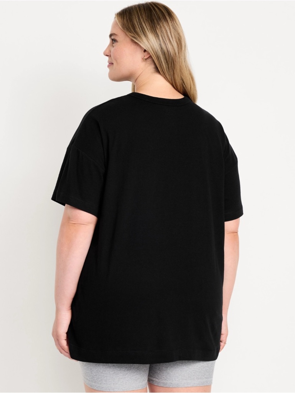 🆕 Old Navy Women's Oversized EveryWear Tunic T-Shirt Short Sleeve Tee S 4-6 - Picture 8 of 15